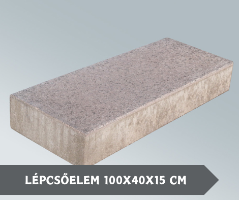 LÉPCSŐELEM 100X40X15 CM