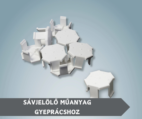 SÁVJELÖLŐ MŰANYAG GYEPRÁCSHOZ